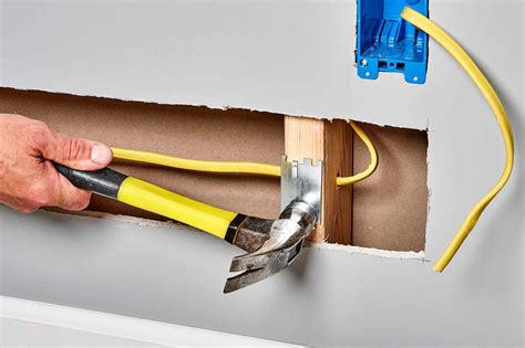 drywall boxing out electrical wires|electrical wire holes in wall.